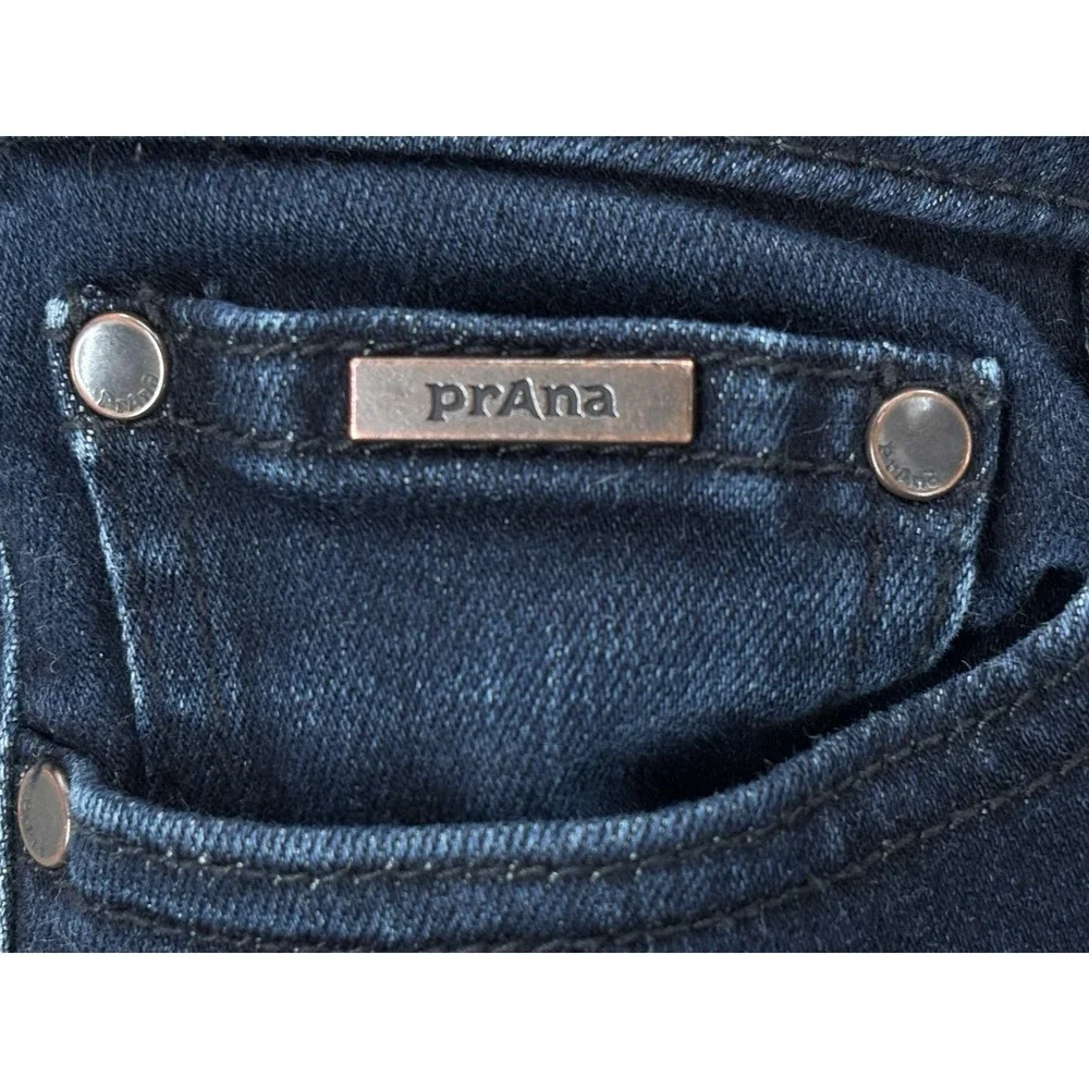 PrAna Sienna Jeans Womens‎ 4/27 Blue Mid Rise Skinny Mid Rise Organic Stretch - Picture 4 of 12